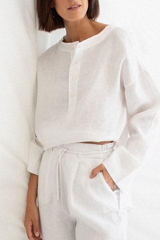 Linnen Blouse - Wit