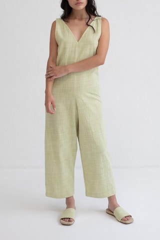 Mouwloze Jumpsuit - Groen
