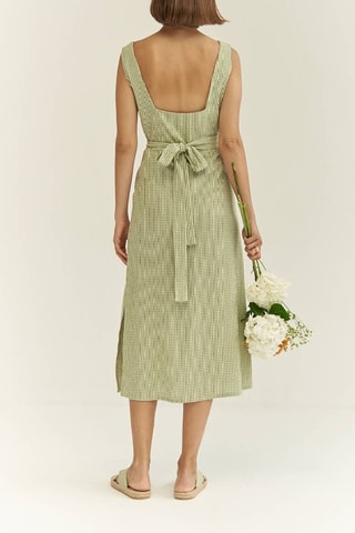 Mouwloze Midi-jurk - Groen