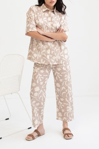 Biologisch Katoenen Rechte Broek - Beige