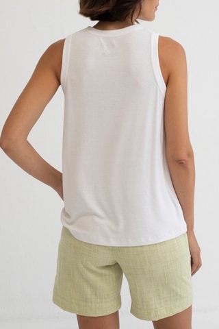 Mouwloos T-shirt - Wit
