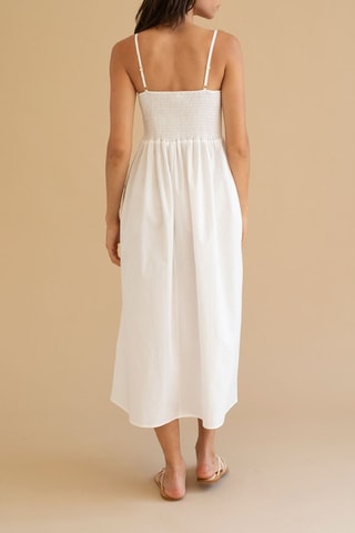 Mouwloze Midi-jurk - Wit
