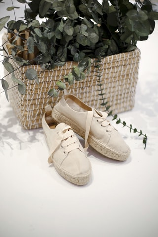 Linnen Sneakers - Beige