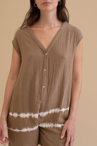 Biologisch Katoenen Playsuit - Beige