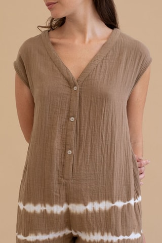 Biologisch Katoenen Playsuit - Beige