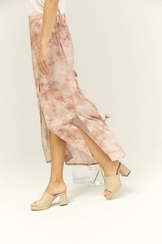 Lang Wikkelrok Hoge Taille - Roze