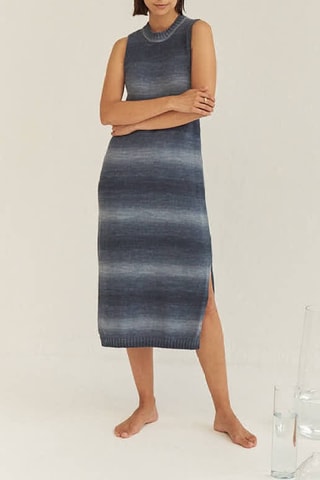Mouwloze Trui-jurk - Blauw