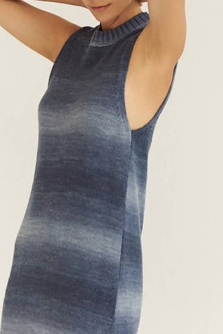 Mouwloze Trui-jurk - Blauw