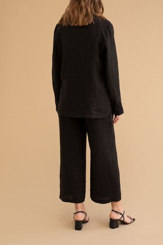 Linnen Blazer - Zwart