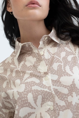 Biologisch Katoenen Oversized Blouse - Beige
