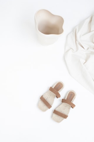 Leren Muiltjes - Beige