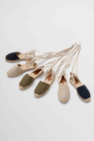 Hennep Espadrilles met Sleehak - Blauw