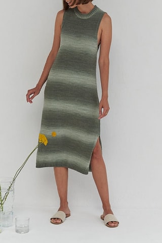 Mouwloze Trui-jurk - Groen