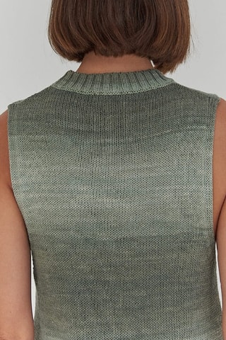 Mouwloze Trui-jurk - Groen