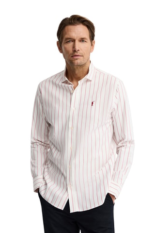 Overhemd Regular - Ecru en rood