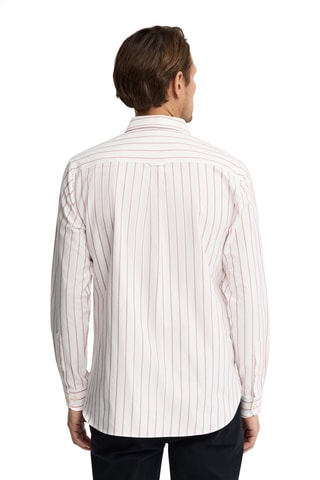 Overhemd Regular - Ecru en rood