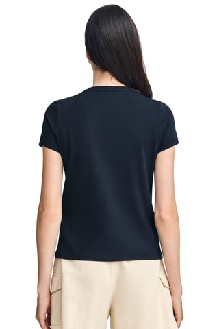 T-shirt Slim Fit - Blauw