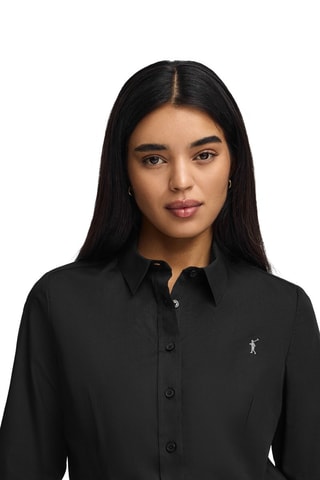 Blouse Slim Fit - Zwart