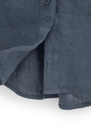 Linnen Blouse Relaxed - Blauw
