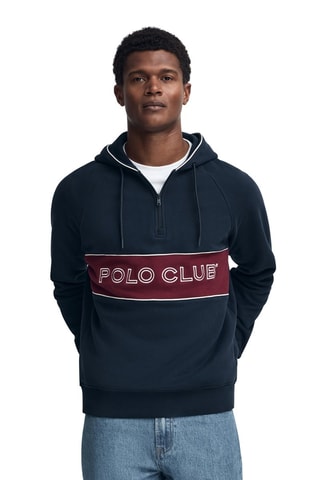 Sweater met Capuchon - Blauw en rood