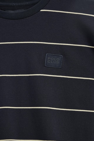 T-shirt Loose - Marineblauw en lichtgeel