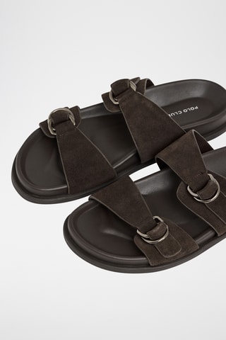 Nubuck Muiltjes - Bruin