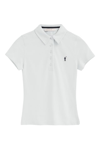 2 Polo's Slim Fit - Hemelsblauw en wit