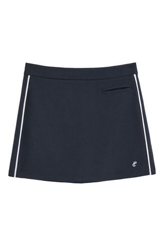 Minirok - Marineblauw en wit