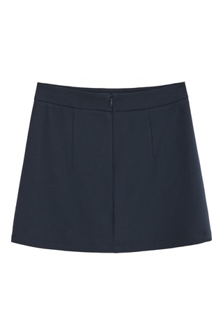 Minirok - Marineblauw en wit