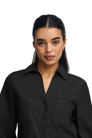 Blouse Slim Fit - Zwart