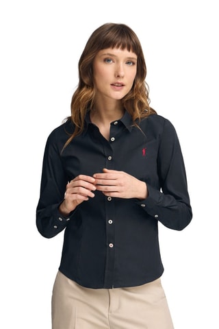 Blouse Slim Fit - Marineblauw