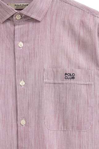Overhemd Regular Fit Model - Rood
