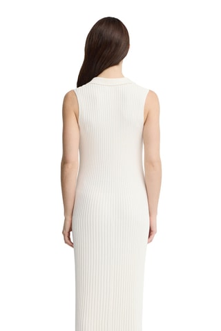 Mouwloze midi-jurk regular fit - Ecru