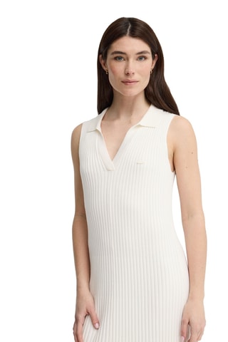 Mouwloze midi-jurk regular fit - Ecru