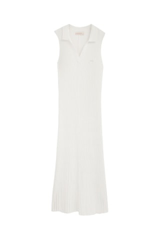 Mouwloze midi-jurk regular fit - Ecru