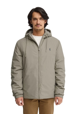 Gewatteerde Jas met Capuchon - Beige
