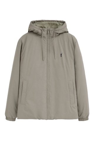 Gewatteerde Jas met Capuchon - Beige