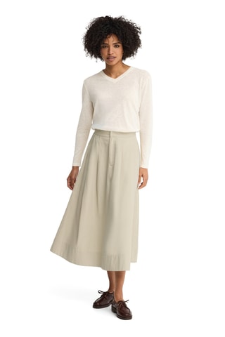 Linnen T-shirt Regular - Beige