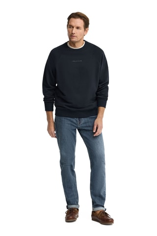 Sweater relaxed - Marineblauw