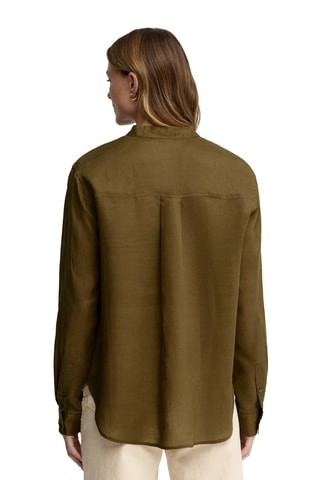 Ramie Blouse Loose - Kaki
