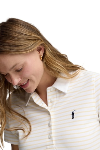 Polo Slim Fit - Wit en lichtgeel