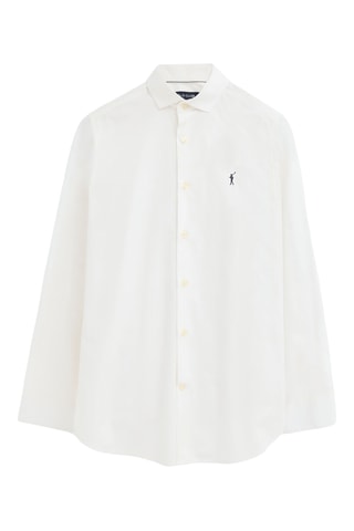 3 Overhemden Slim Fit - Wit, lichtblauw en marineblauw