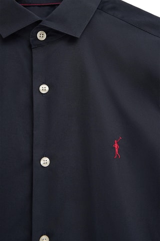 3 Overhemden Slim Fit - Wit, lichtblauw en marineblauw