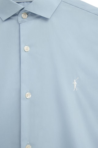 3 Overhemden Slim Fit - Wit, lichtblauw en marineblauw