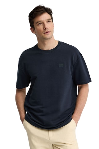 T-shirt Relaxed - Marineblauw