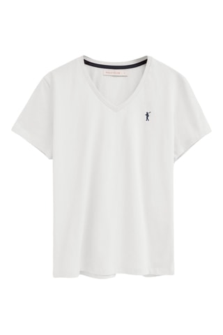 2 T-shirts Regular - Wit en zwart