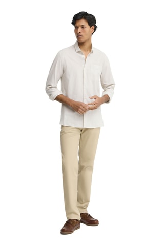Overhemd Regular Fit Model - Beige
