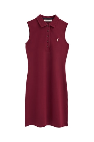 Polo-jurk - Bordeauxrood