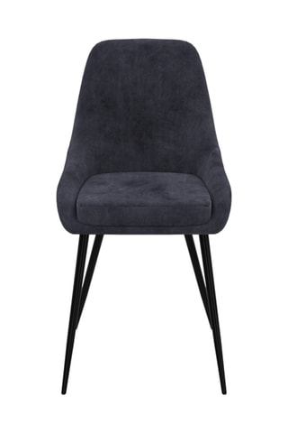 2 sillas Olivia - 47,5 x 79 x 54 cm - Tapizado de terciopelo