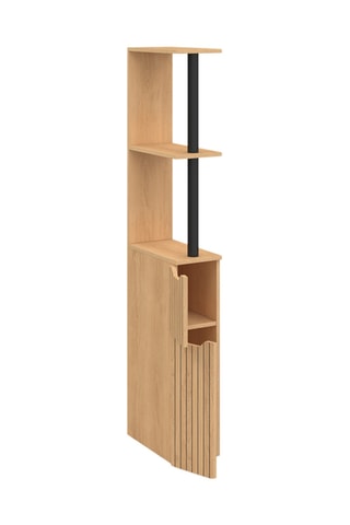 Columna de cuarto de baño de 2 puertas Faustine - 15,5 x 30 x 118,5 cm